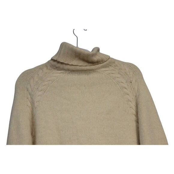 Vintage Turtle Neck Sweater Medium Lambs Wool Angora Rabbit Hair Classic Knit - Picture 10 of 13